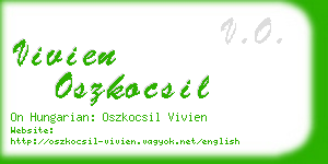 vivien oszkocsil business card